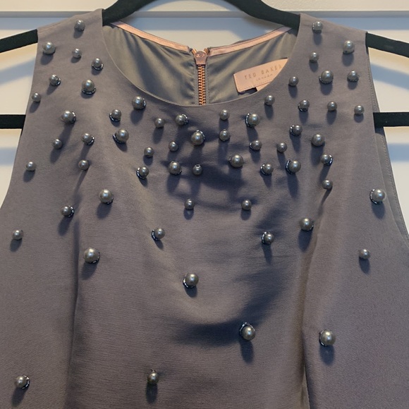 Ted Baker Tie the Knot Pearl Embellished Skater Dress - Picture 9 of 14